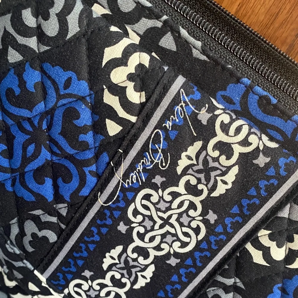 Vera Bradley Canterbury Cobalt Pattern (Retired) Tablet/Laptop Crossbody Bag